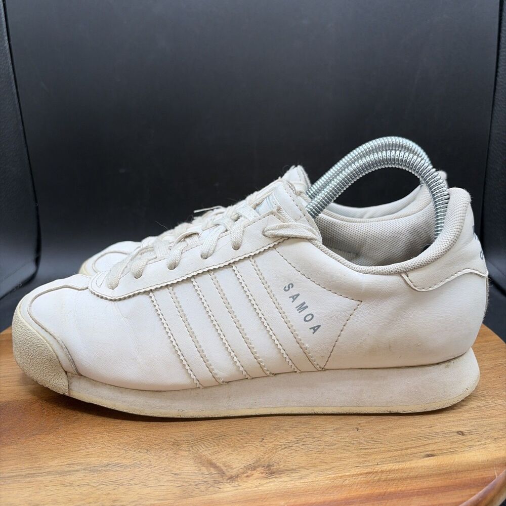 Adidas Samoa Womens Size 6 Running Shoes Cream Ivory White Sneaker 702001